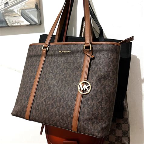 michael michael kors sady large tote|sady large logo tote bag.